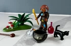 Playmobil 3838 Celtic Hag/Witch Sorceress w/ cat Vintage 1996 complete, no box
