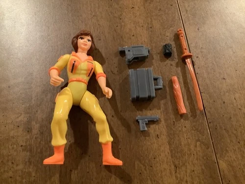 Vintage April O'Neil TMNT Action Figure - Near Complete with Extra Accessories