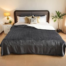 Electric Heated Blanket Full Size - 72"x84", Soft Flannel Heating Blanket, 10 He