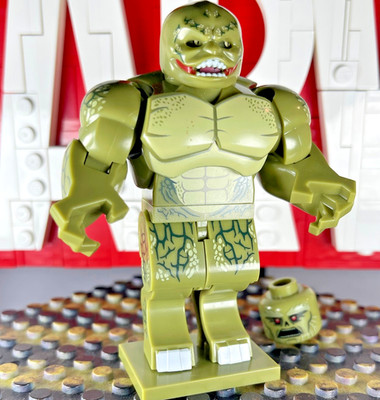 Custom PAD Printed Marvel's Amazing Spider-Man THE LIZARD Big Fig Minifigure