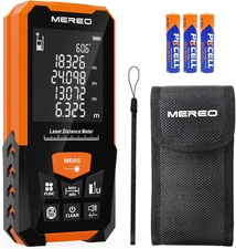Mereo Laser Measure 328Ft/100M Digital Distance Meter, Electronic Level, Backlit