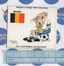 ADESIVO VINTAGE STICKER AUTOCOLLANT AUFKLEBER WRIGLEY'S BELGIEN ESPANA 82