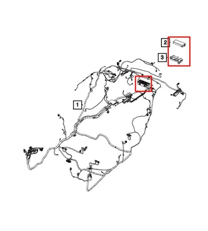 2021-2023 Dodge Charger GT AWD 3.6L Rear Trunk Distribution Power Fuse Relay Box - Image 2 of 4
