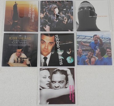 Lot of 7 Robbie Williams CDs - Escapology, Life, Ego, Swing, Expecting, Kids