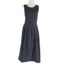 ASOS Criss Cross SIZE 12 Open Back Floral Summer Sleeveless Striped Midi Dress