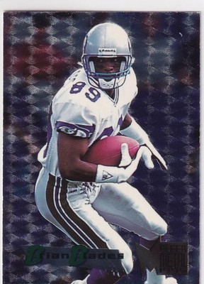 1995 FLEER METAL BRIAN BLADES SEATTLE SEAHAWKS #180 NFL FOOTBALL z7623-2
