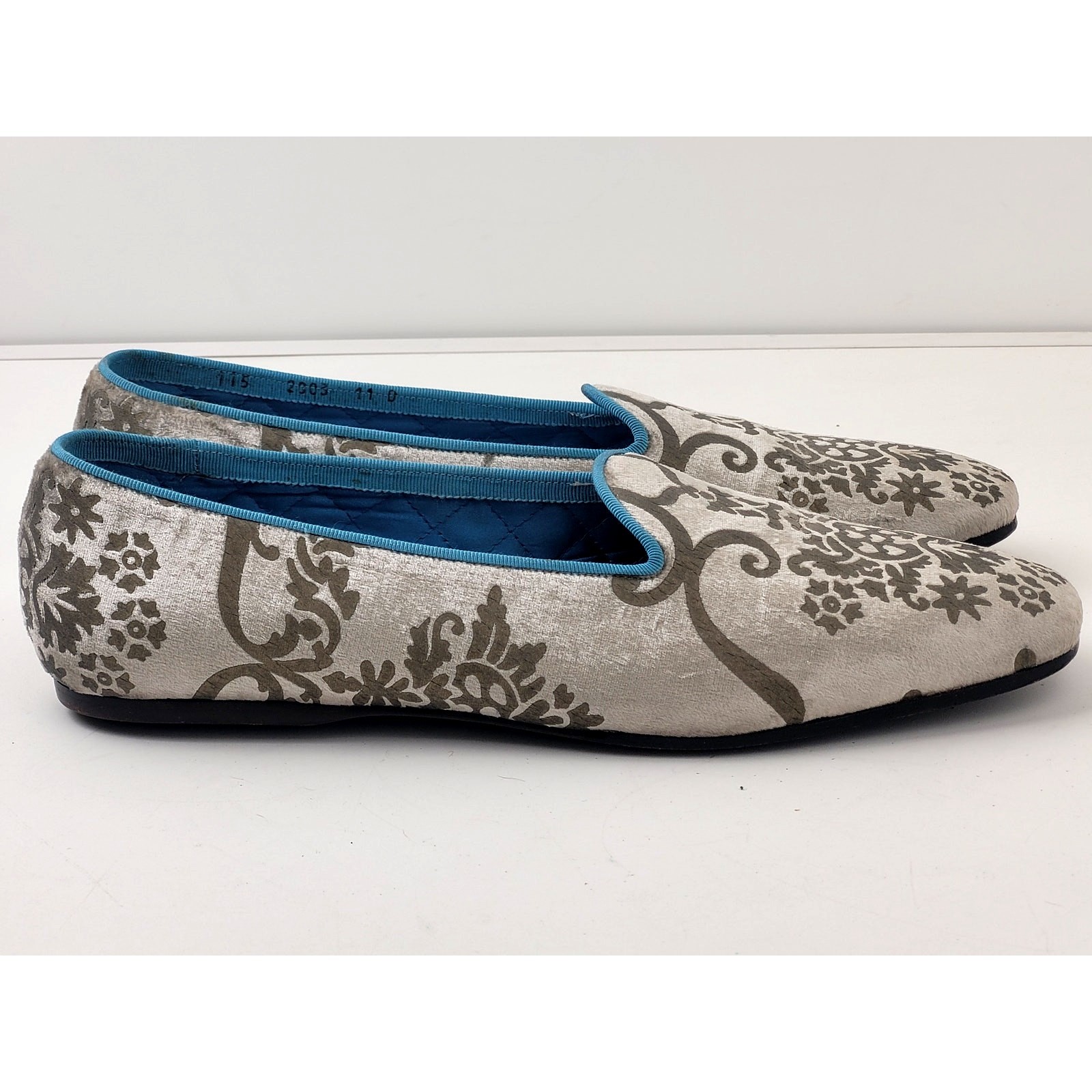 GUCCI Velour Loafers Dress Shoes Men's Sz US 12