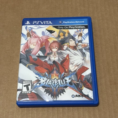BlazBlue: Chrono Phantasma (Sony PlayStation Vita, 2014) Game w/Artwork & Case