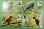 DR WHO 2016 INDIA 4 FDC MAXIMUM CARD BIRD R62828