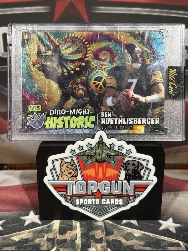 Wild Card Ben Roethlisberger Dino-Might Prehistoric 1/15 Sports Trading Card