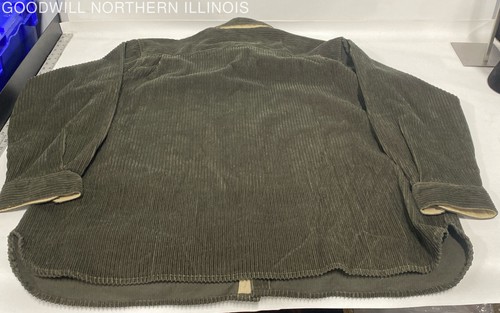 Men's Vtg Claybrooke Outdoors Dark Forest Green Corduroy Shirt Jacket Size XXL - Picture 3 of 3