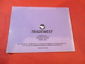 R.C. Pro-Am II Nintendo NES Instruction Manual Booklet RC Proam 2 *damaged* #S