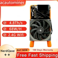 New Bitaxe NerdQaxe++ 4.8TH/s  BM1370 Asic Chip 98W 2.4G WiFi  Bitcoins Miner