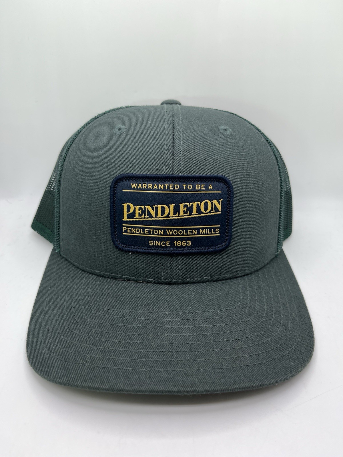Pendleton Patch Trucker Hat Meshback SnapBack Hat… - image 1