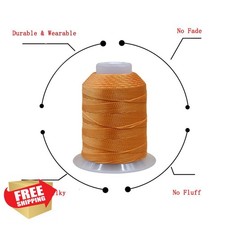 1mm 240 Yards Orange Twisted Silk Cord 3-Ply Braided String Jewelry Crafts