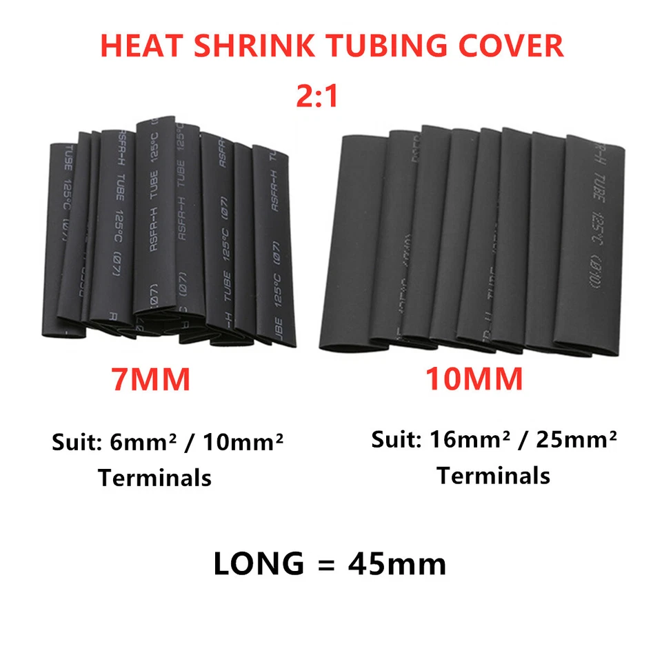 220pcs Assortment Copper Lug Ring Terminal Battery Cable Ends Wire Connector Kit - Image 3 of 4