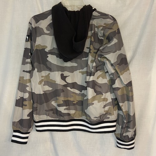 Boys Abercrombie Kids - Bomber Jacket Camo - Size 15/16, Hooded - Picture 2 of 7