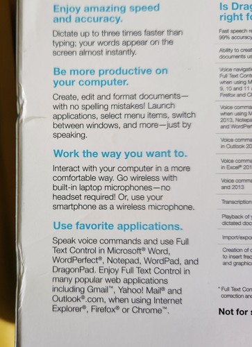 Nuance Dragon Naturally Speaking Home 13 Software w/ Headset K409A-GOO-13.0 - Picture 5 of 11