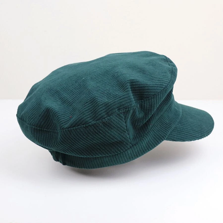 Retro Corduroy Baker Boy Hat – Classic Newsboy Cap, Lined for Comfort Unisex