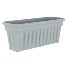 80cm Extra Large Grey Trough Plant Pot Garden Long Flower Herb Plastic Planter