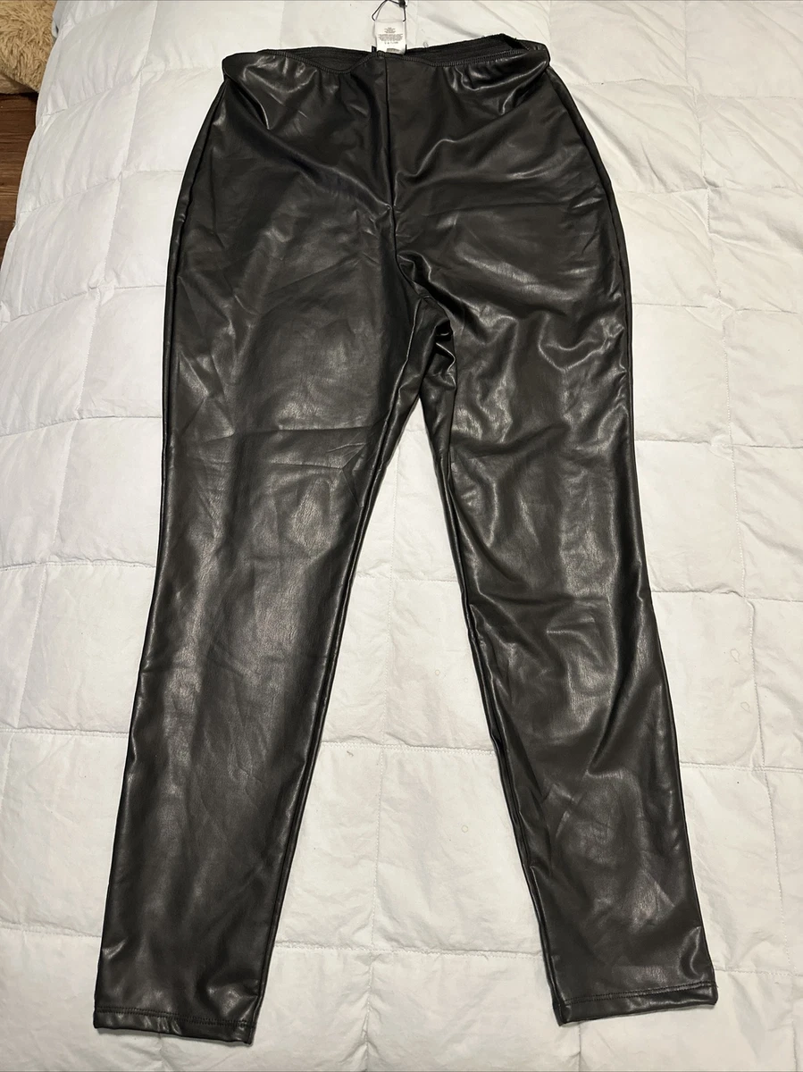 Express leather cheap pants