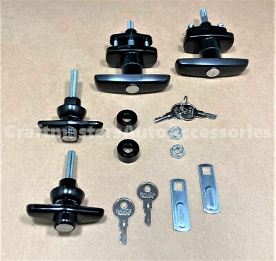 4 x T-handle combo kit # T500-T323-J327 Key #J327  LEER and A.R.E. truck caps