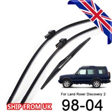 FRONT & REAR WINDSCREEN WIPER BLADE SET DKC100960 FOR LAND ROVER DISCOVERY 2 