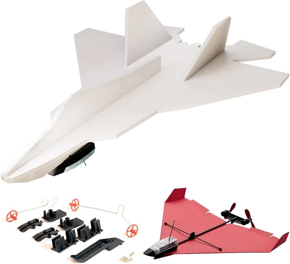Transformative DIY F-22 Raptor Foam Jet Kit - Ideal STEM Project for All Ages - Image 3 of 4