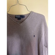 Polo by Ralph Lauren 100 Cotton Long Sleeve Pull over Sweater Men's Size Medium