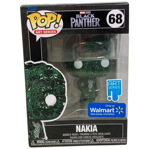 Funko Pop Black Panther Nakia #68 Vinyl Bobblehead Art Series Marvel Walmart