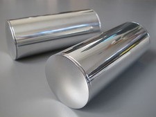 Pair 5 inch Aluminum Tamiya RC 1/14 Semi Tractor Truck King Hauler Fuel Gas Tank