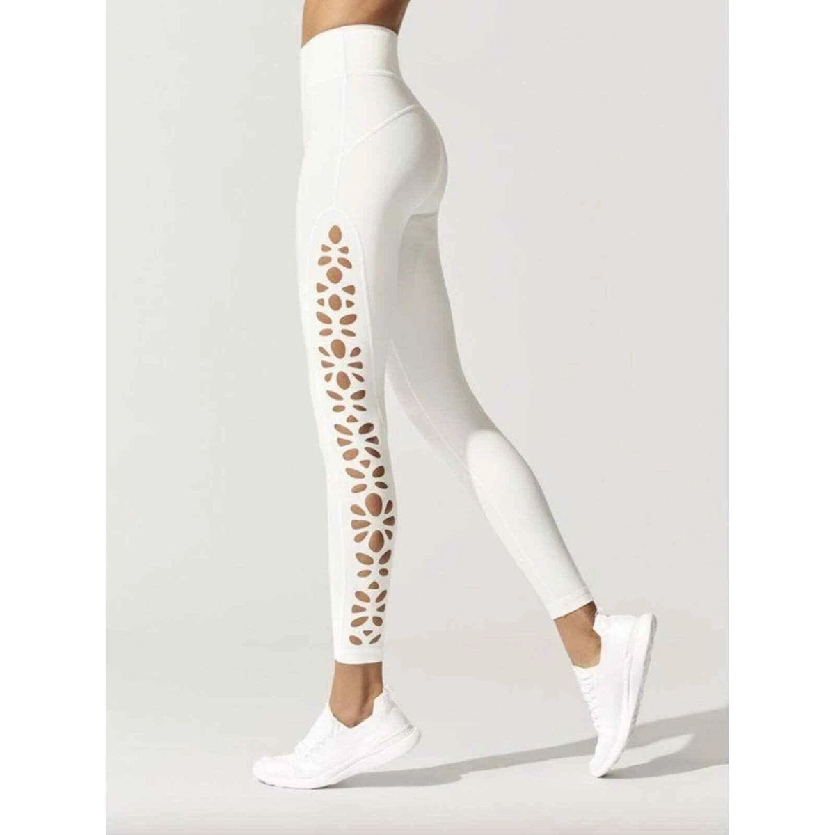 Carbon38 Gigi C Hannah Leggings in White Size L cutout high rise