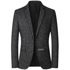 Jacket Fashion Slim Casual Coats Handsome Jackets Suits Striped Men's Blazers