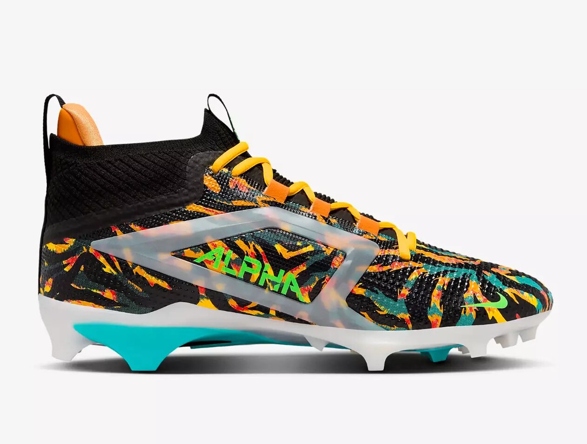 Nike Alpha Menace 4 Elite Cleat Travis Kelce Black Green