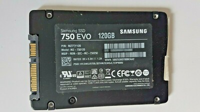 120GB SATA Samsung SSD 750 EVO MZ-750120 2.5'' Hard Drive