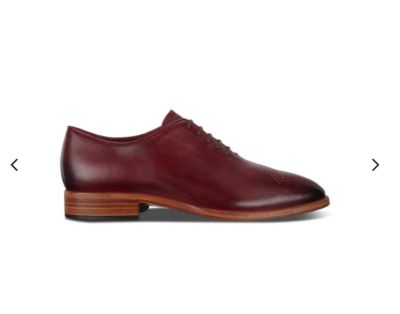 ECCO VITRUS MONDIAL MEN'S FIRED BRICK FORMAL LEATHER LACE-UP DERBY SHOES  £350