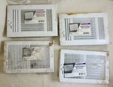 4 Hart & Cooley Ceiling/Sidewall Register Vent w/Damper, 10" by 6", R683, R664