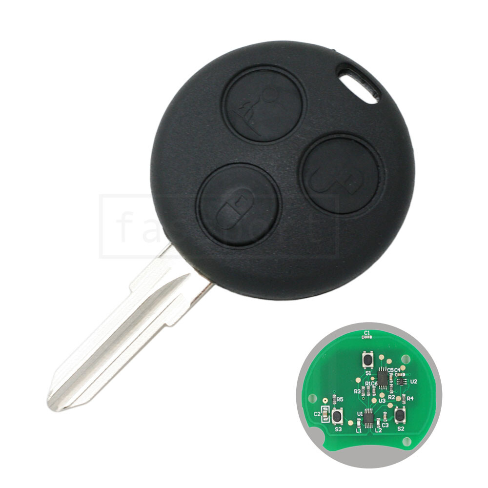 Benz smart fortwo 3ボタンキーレス H7c5d185f93864cec9f544c6d040ce