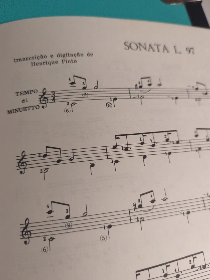 Scarlatti 3 Sonatas For The Classical Guitar Rare Vintage Sheet Music - Image 3 of 4