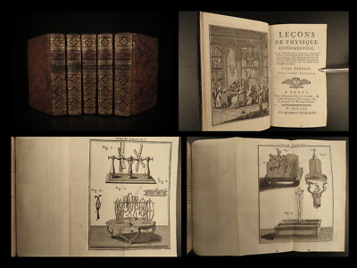 1759 Physics Experiments Nollet Optics Science Clocks Dials Electricity 5v  SET