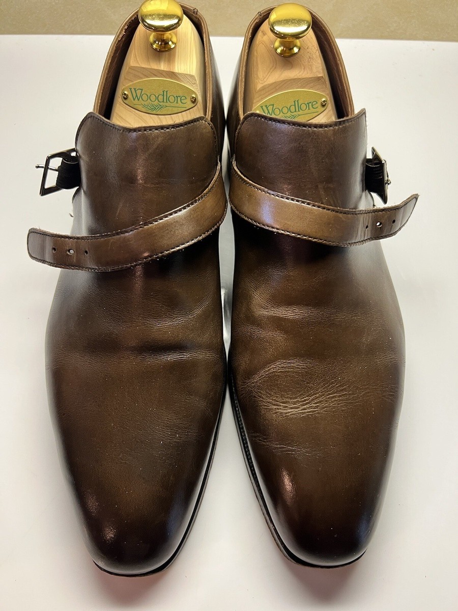 Crockett & Jones Portman Mens Leather Dress Shoes Brown Size 8 E