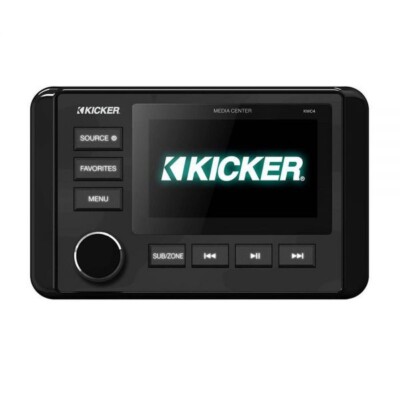 Kicker Marine KMC4 Marine Source Unit, 4 x 25W, Aux, AM/FM, BT, Rib Boot Yacht