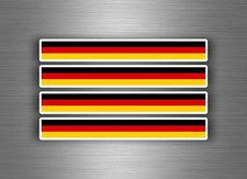 4X Adesivo Sticker Auto Moto Strisce Bandiera Tuning GERMANIA TEDESCA