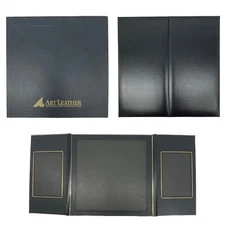 Vintage ART LEATHER Allegro Folios Leather Photo Album Book Display Portfolio