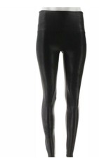 Spanx Faux Leather Black Leggings Size M/M