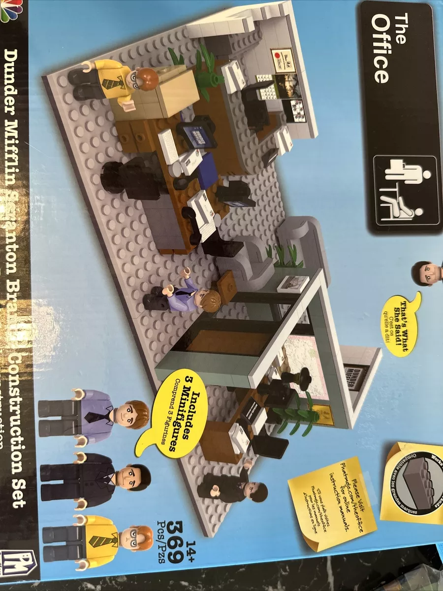 New DUNDER MIFFLIN Scranton Branch CONSTRUCTION SET Phatmojo THE OFFICE  Figures