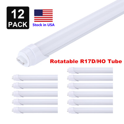 12Pack LED Tube Bulb 8FT 2.4M R17D(HO) Lamp T12F96 Fluorescent Shop Light 110V