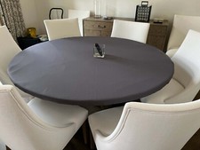GREY poker table cover in Speed lite fits - 48" round table (PAD + BAG).fs
