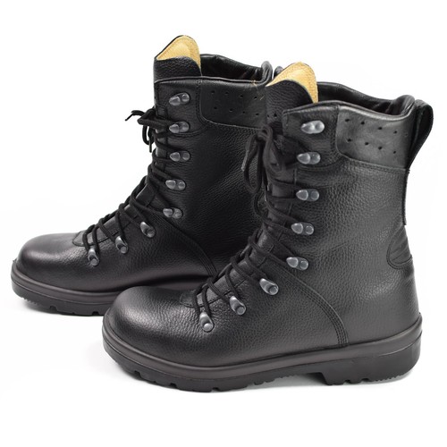 Original German army boots black leather field BDU combat BW military issue NEW - Picture 5 of 6