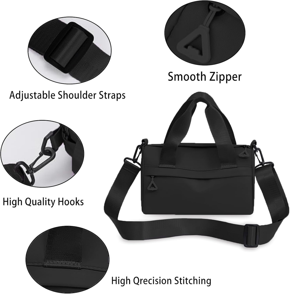 Mini Gym Bag, Small Sling Bag for Women, Adjustable Womens Gym Bag
